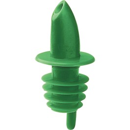 Korek z rurką plastikowy zielony - Korki