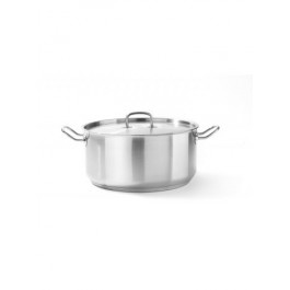 Garnek niski Kitchen Line z pokrywką poj. 12 l ⌀320(H)150 kod 836040 - Niskie