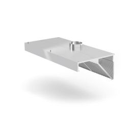 Okap przyścienny skośny z oświetleniem, o wym. 1000x700x450 mm  - Hendi Nowe Produkty