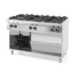 KUCHNIA GAZOWA 6-PALNIKOWA KITCHEN LINE NA PODSTAWIE OTWARTEJ  - Hendi