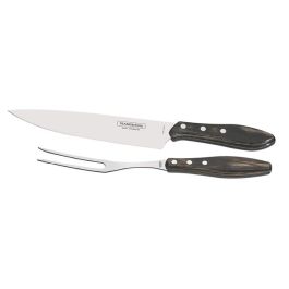 Zestaw do mięs 2 elementowy, linia Churrasco, ciemny brąz  - Hendi Nowe Produkty