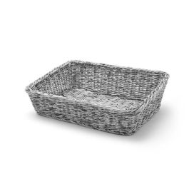 Kosz skośny prostokątny szary melanżowy 400x300x(H)120mm  - Hendi Nowe Produkty