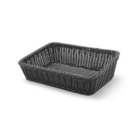 Kosz skośny prostokątny czarny 400x300x(H)120mm  - Hendi Nowe Produkty