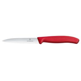 Victorinox Swiss Classic Nóż do jarzyn, ząbkowany, 100mm, czerwony  - Hendi Nowe Produkty