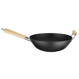 Wok z drewnianym uchwytem, HENDI, ?324x565mm Wariant podstawowy - Hendi 2024 II