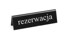 Tabliczka informacyjna, stojąca - rezerwacja - Tabliczki