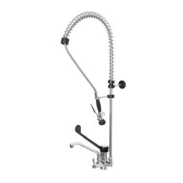 ONE HOLE PRE-RINSE UNIT WITH SWINGING SPOUT, PLASTIC CLINICAL LEVER AND BASIC SHOWER HAND  - Hendi Nowe Produkty