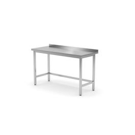 Stół roboczy przyścienny - skręcany z rantem, o wym. 1200x700x850 mm  - Hendi Nowe Produkty