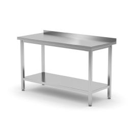 Stół przyścienny z półką - skręcany, o wym. 1700x700x850 mm  - Hendi Nowe Produkty