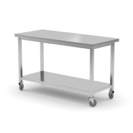 Stół jezdny z półką - skręcany, o wym. 1000x700x850 mm  - Hendi Nowe Produkty