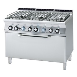 CF6 - 712 GE/P ﻿﻿Kuchnia gazowa z piek. elektrycznym - Rm Gastro 2019