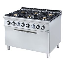 CF6 - 912 GE ﻿﻿Kuchnia gazowa z piekarnikiem elektrycznym - Rm Gastro 2019