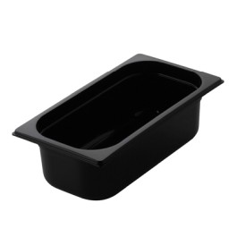 GNPC - 1/1-100 ﻿Pojemnik gastronomiczny GN z czarnego poliwęglanu - Bez pokrywy
