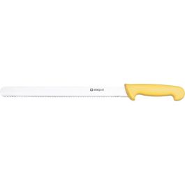 Nóż uniwersalny ząbkowany L 300 mm żółty - Do pieczywa
