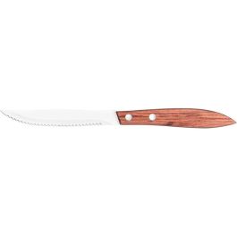 Nóż do steków i pizzy z drewnianą rączką L 110 mm - Do mięsa przetworzonego